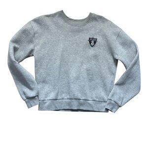 Philadelphia Union Soccer Sweatshirt Crewneck Womens Size Medium Gray Grey